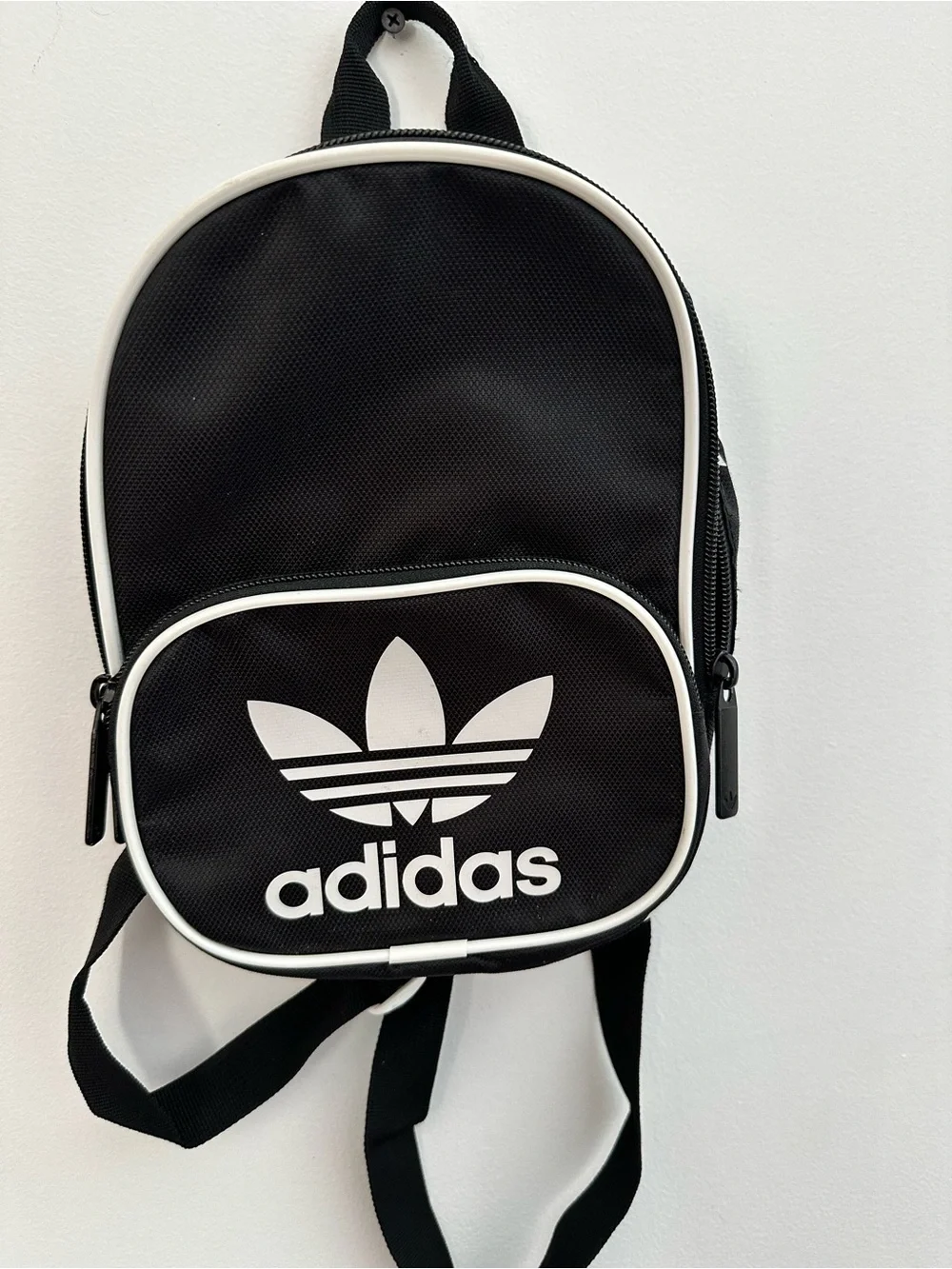 adidas Black and White Mini Backpack